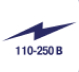 VOLTAGE RANGE FROM 110 TO 260 V